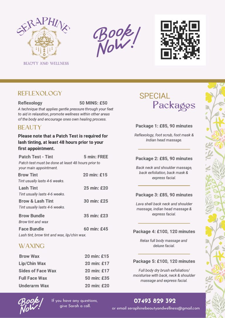 Seraphine Beauty & Wellness Treatments at Melfort Village